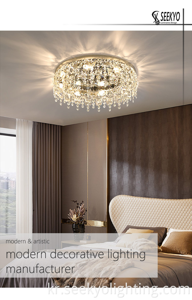 A luxury mirror chassis crystal pendant ceiling lamp is a high-end lighting fixture that combines elegant design with premium materials.